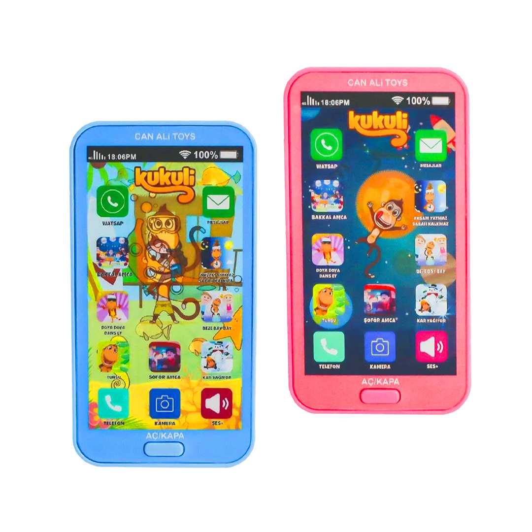 CAN ALİ TOYS KUKULİ TELEFON CNL-633K 2 RENK SESLİ PİLLİ 12 Lİ 12M+ 1