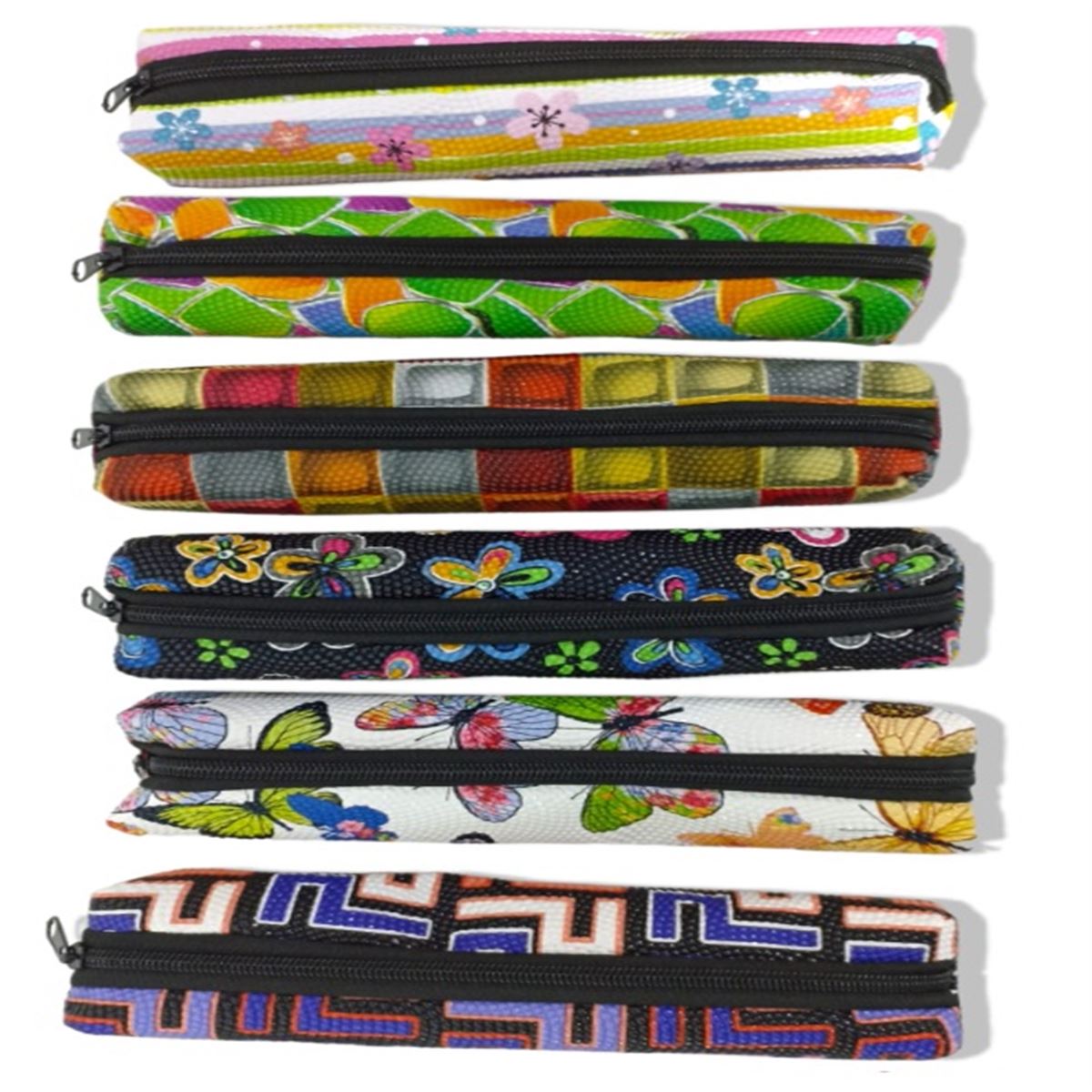 ALPER KALEM ÇANTASI MİNİ SUNİ DERİ DESENLİ TEK BÖLMELİ 12 Lİ 1