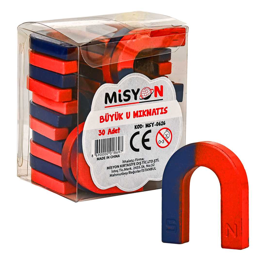 MİSYON AT NALI U MIKNATIS BÜYÜK 30 LU MSY-0626 1