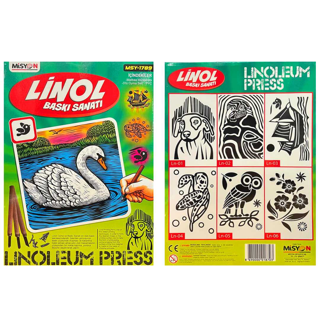 MİSYON LİNOL BASKI SANATI SETİ 20x30 MSY-1789 1