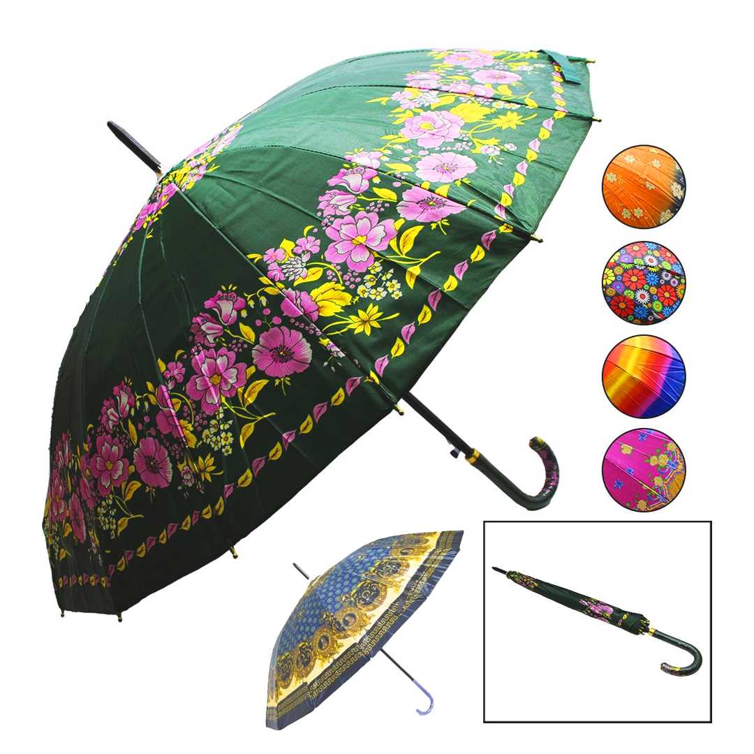SKYBELT ŞEMSİYE SKY-241 BAYAN DESENLİ BASTONLU 12 TELLİ 1