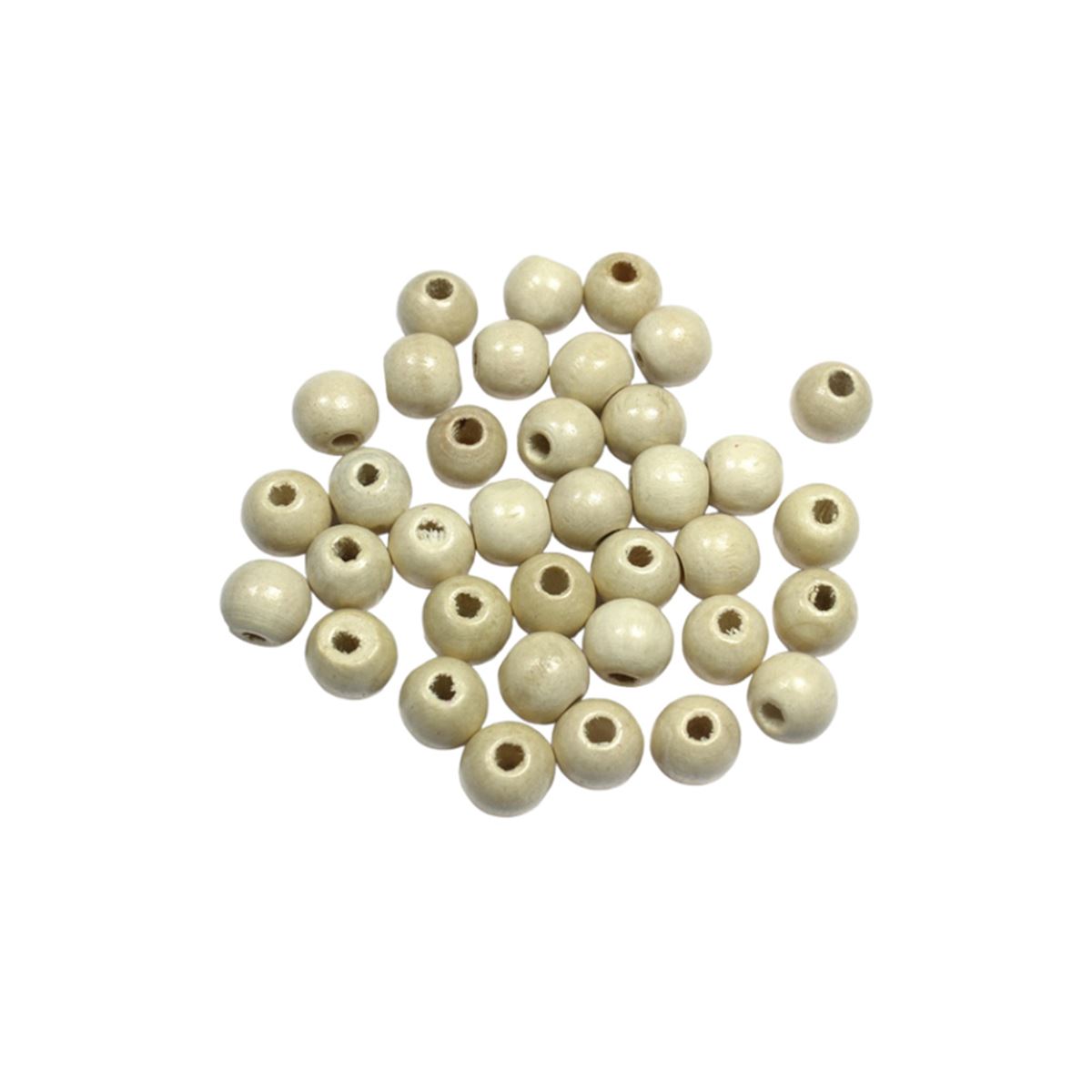 KİDDY BONCUK AHŞAP KÜÇÜK NATUREL - RENKLİ 12 Lİ 0483 1