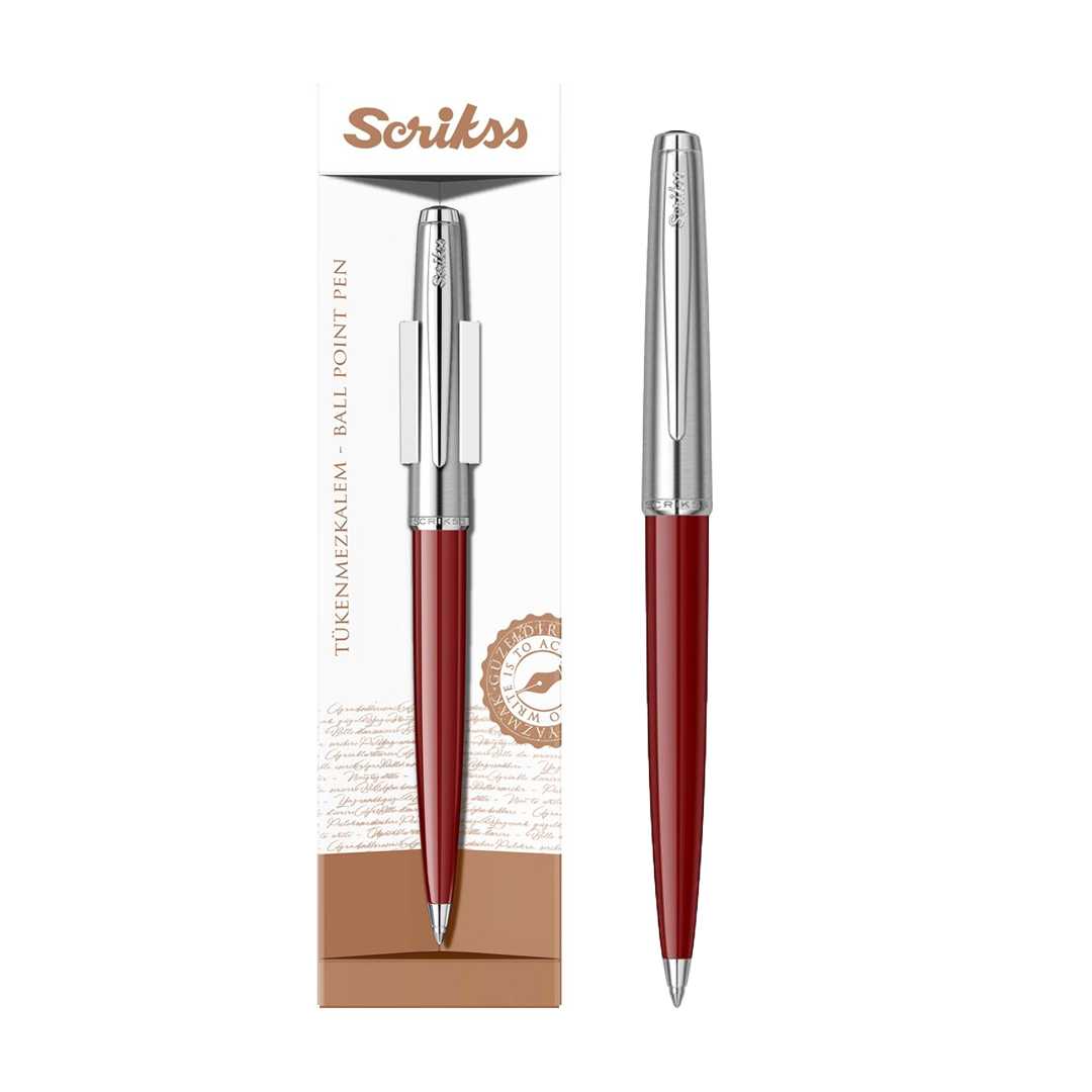 SCRİKSS TÜKENMEZ KALEM 78 BORDO 1