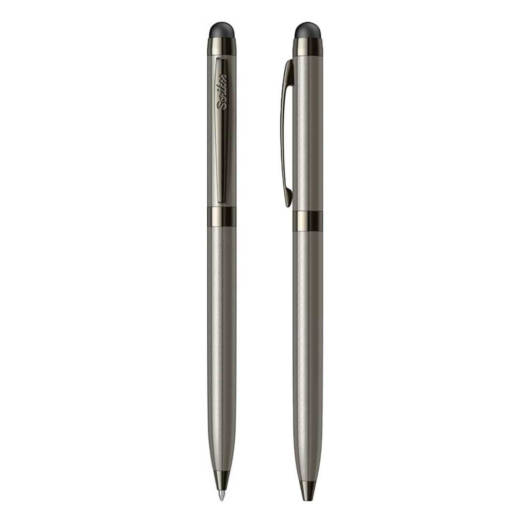 SCRİKSS TÜKENMEZ KALEM 599 TOUCH PEN TİTANYUM 1