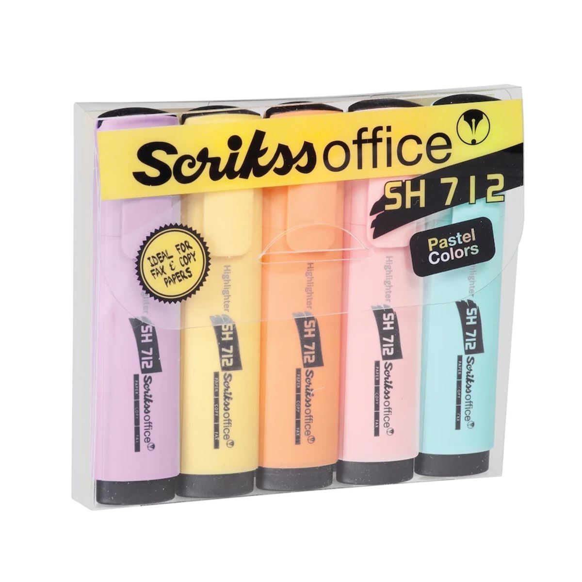 SCRİKSS FOSFORLU KALEM PASTEL RENK 5 Lİ S712 1