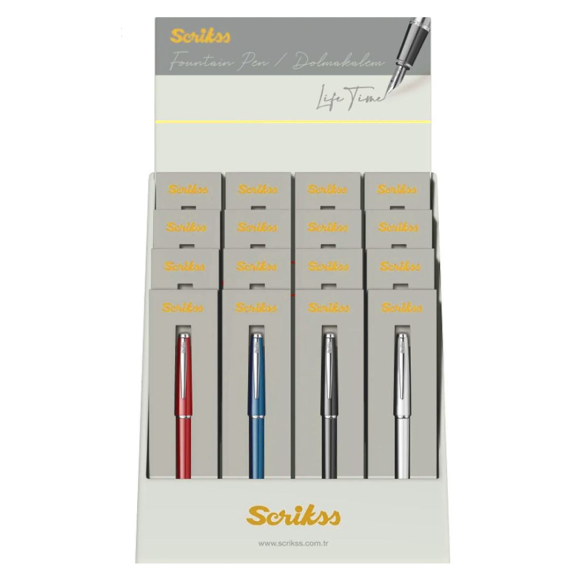 SCRİKSS DOLMA KALEM 33 ÖZEL KUTULU 16 LI 1