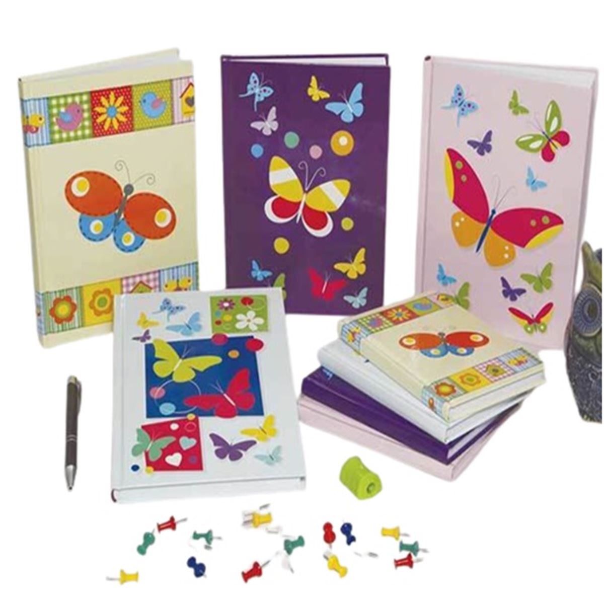 BAYINDIR NOT DEFTERİ DİKİŞLİ SERT KAPAK 10x14 KELEBEK 96 YP ÇİZGİLİ BAD0472 1