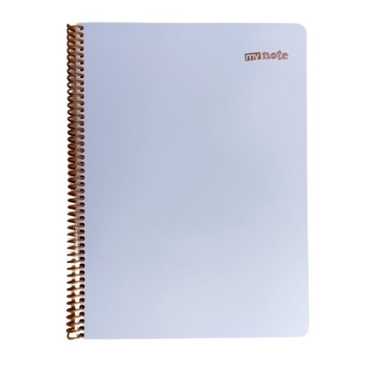 MYNOTE PASTEL DEFTER A4 PP KAPAK SPİRALLİ 80 YP KARELİ İVORY 70 GR 3 LÜ LİLA MPA-Lİ-A480-K 1