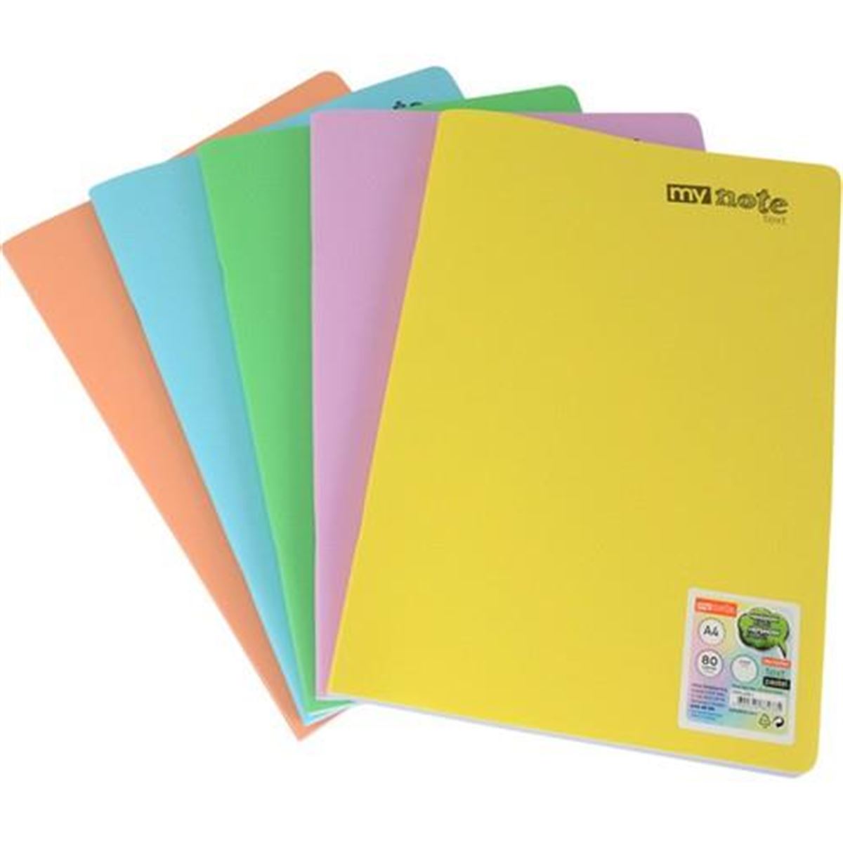 TEXT PASTEL DEFTER A4 PP KAPAK DİKİŞLİ 72 YP KARELİ 12 Lİ MTXPA-A472-K 1