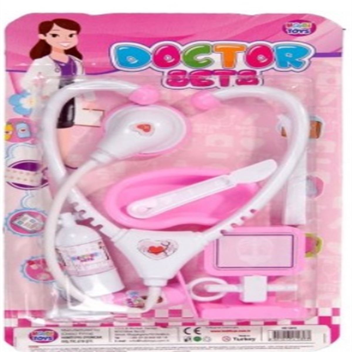 SAĞLAM DOKTOR SETİ HB-15886 KIZ 8 PARÇA 3+ 1