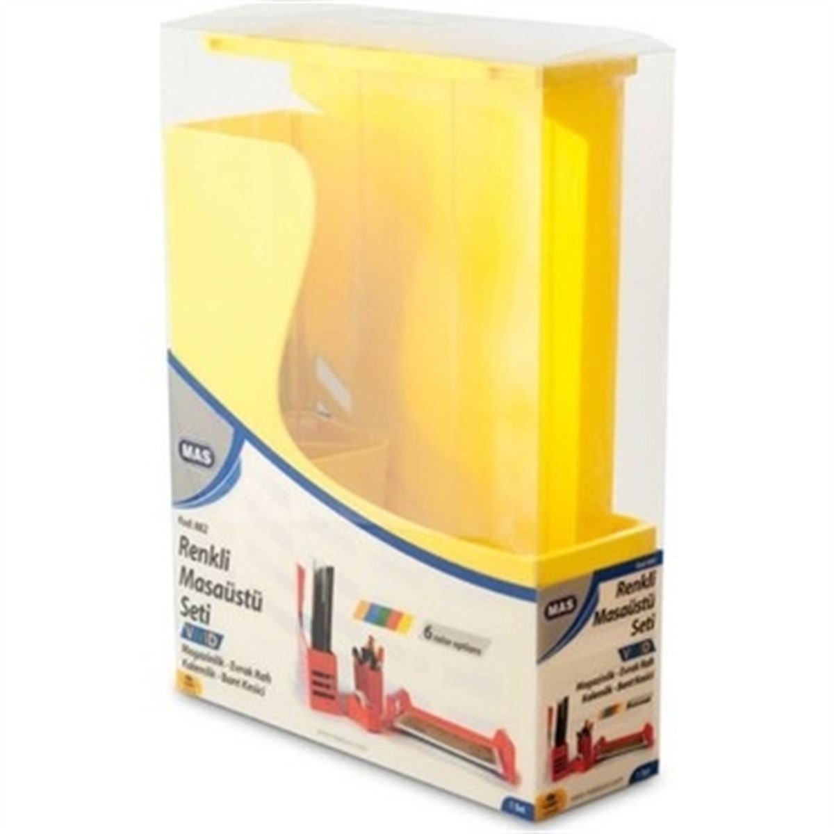 MAS MASAÜSTÜ OFİS SETİ VİVİD PLASTİK SARI 882 1