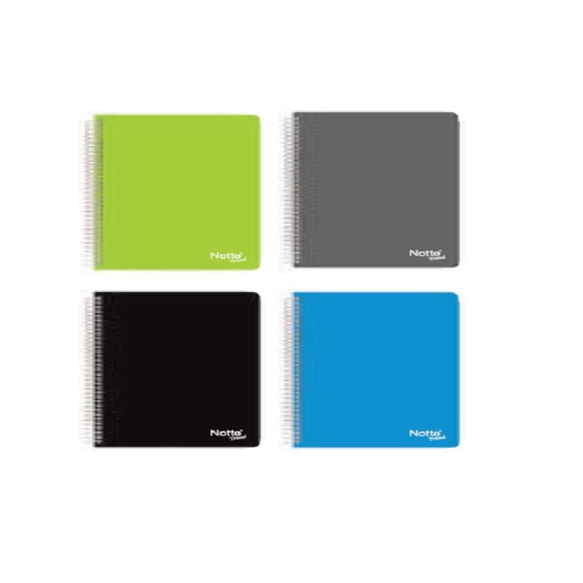 NOTTE NOT DEFTERİ TREND A6 PP KAPAK SPİRALLİ 80 YP ÇİZGİLİ 6 LI 62-357 1