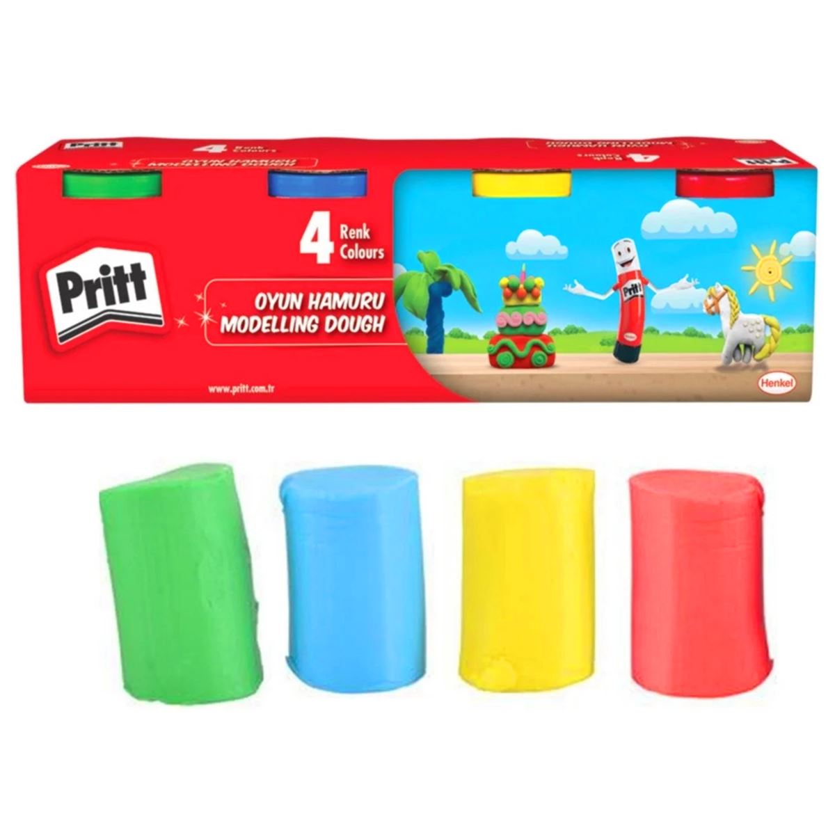 PRİTT OYUN HAMURU 100 GR 4 RENK 1831458 1