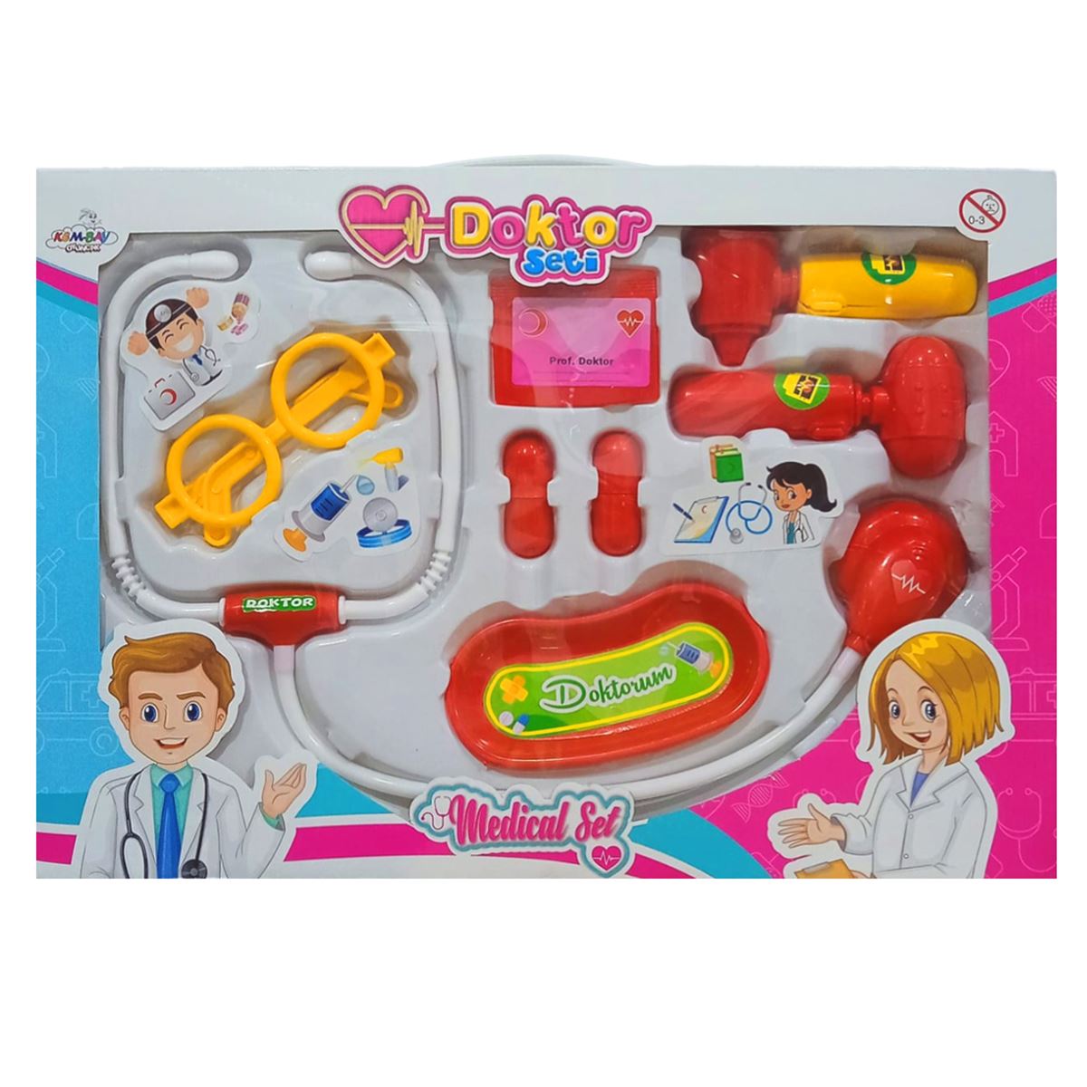 KEMBAY DOKTOR SETİ KMB-5003 KÜÇÜK KUTULU 8 PARÇA 3+ 1