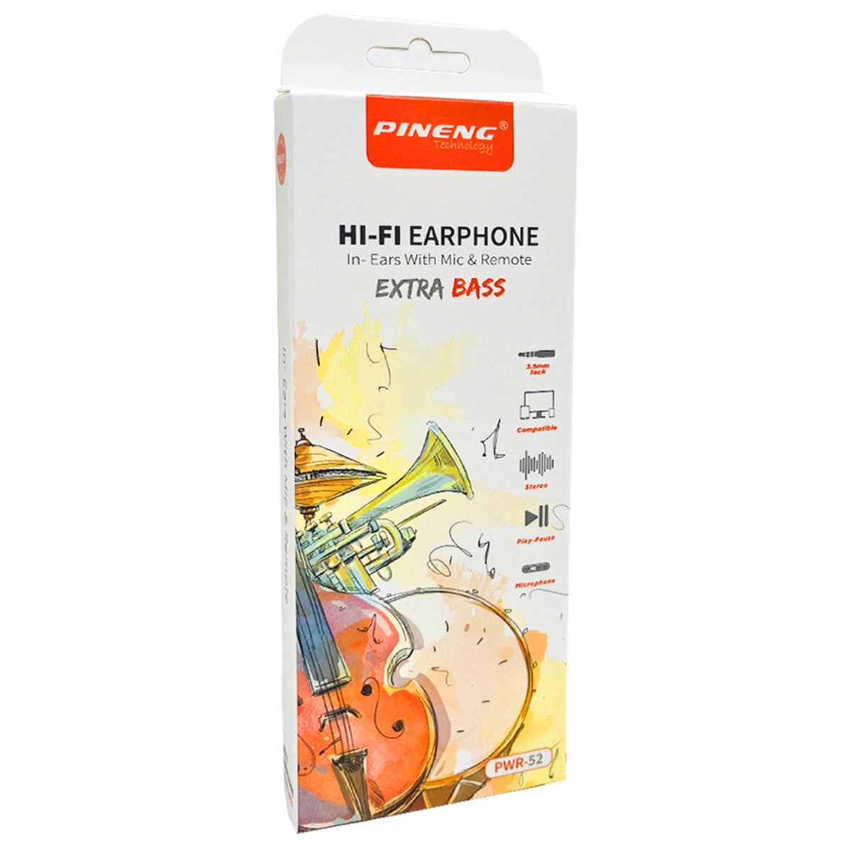 PİNENG KULAKLIK PN-702 KULAKİÇİ BEYAZ MİKROFONLU 1