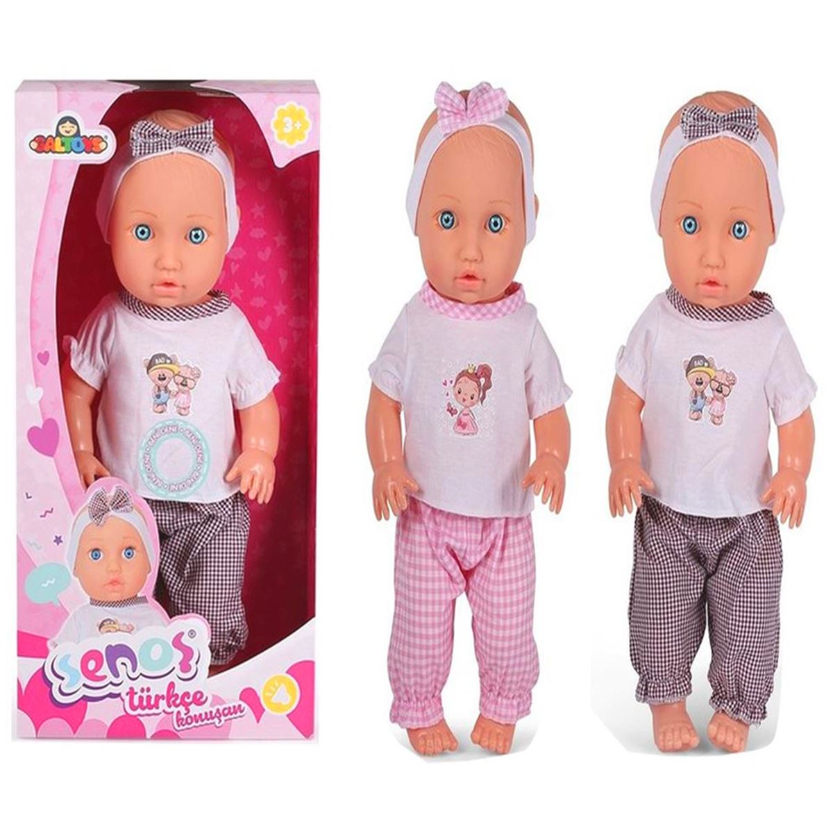 GALTOYS SENOŞ BEBEK GLT1110 ŞAÇSIZ SESLİ PİLLİ 40 CM 3+ 1