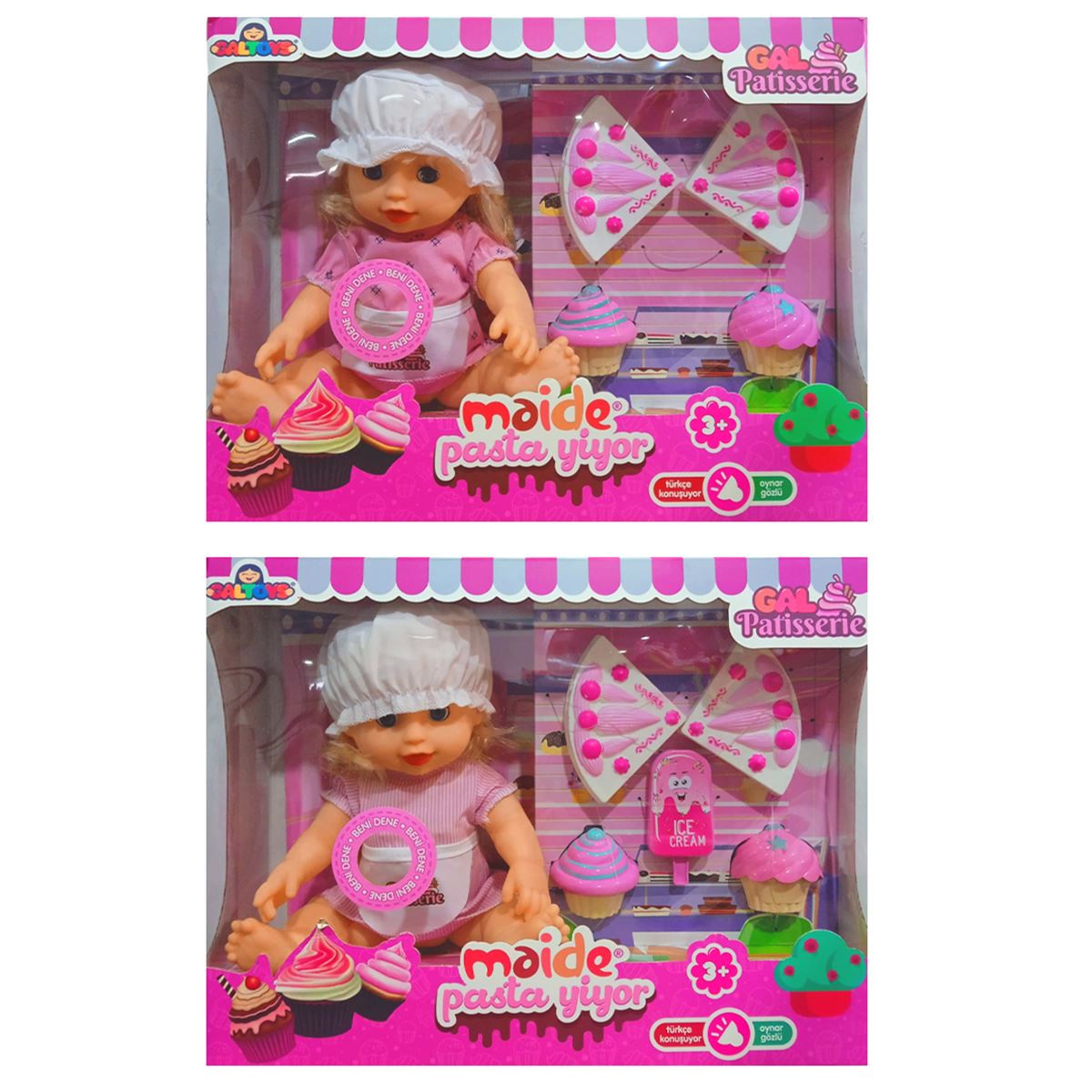 GALTOYS MAİDE BEBEK GLT1113 PASTA YİYOR SESLİ PİLLİ 3+ 1