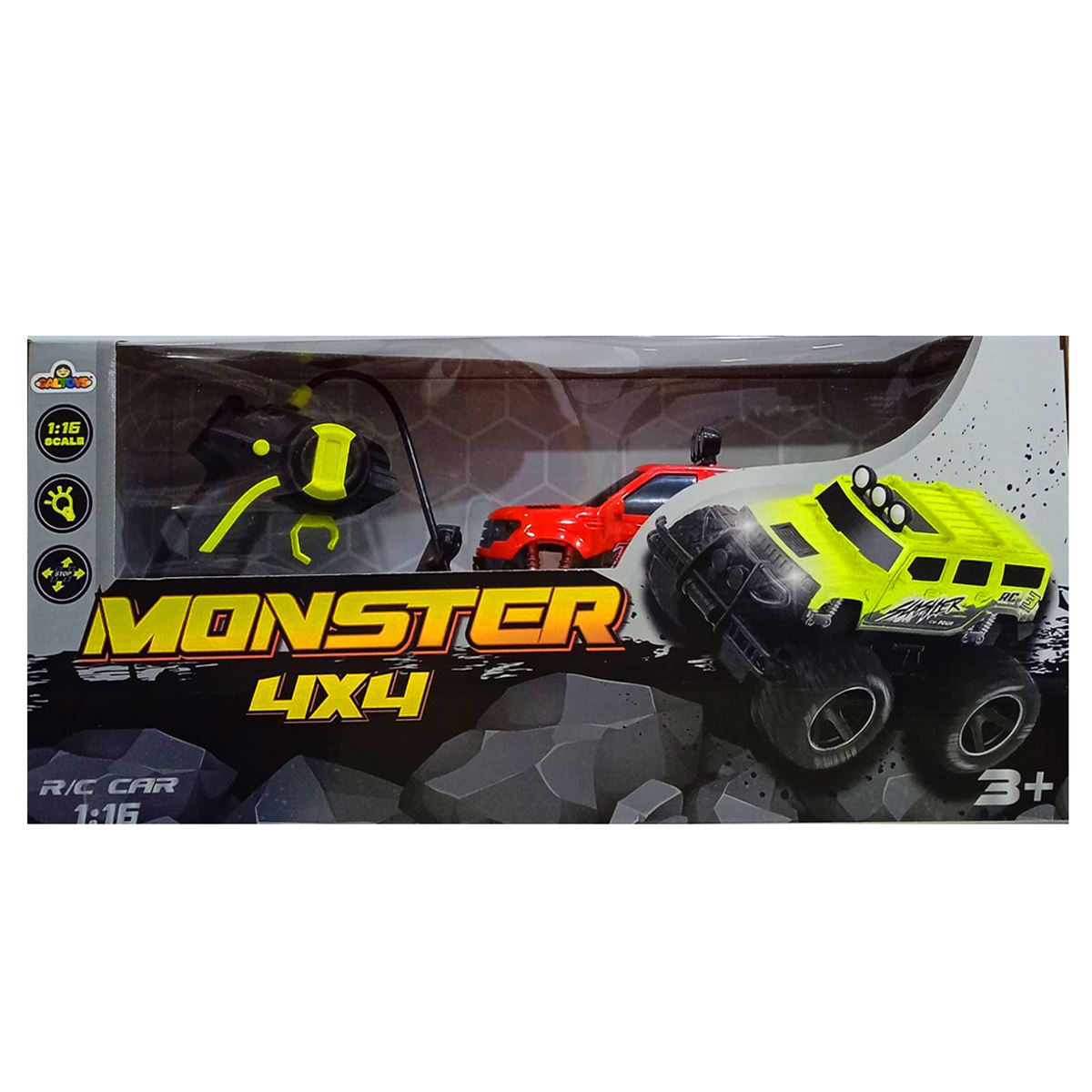 GALTOYS KUMANDALI JEEP 859-27A MONSTER SESLİ IŞIKLI ŞARJLI 4x4 1:16 3+ 1