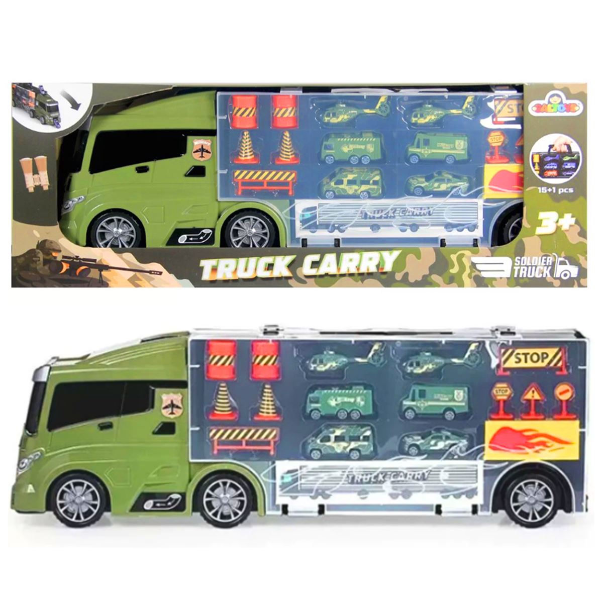 GALTOYS TIR TRUCK CARYY GLT-E402 ASKERİ ARAÇ TAŞIYICI 15+1 PARÇA 3+ 1