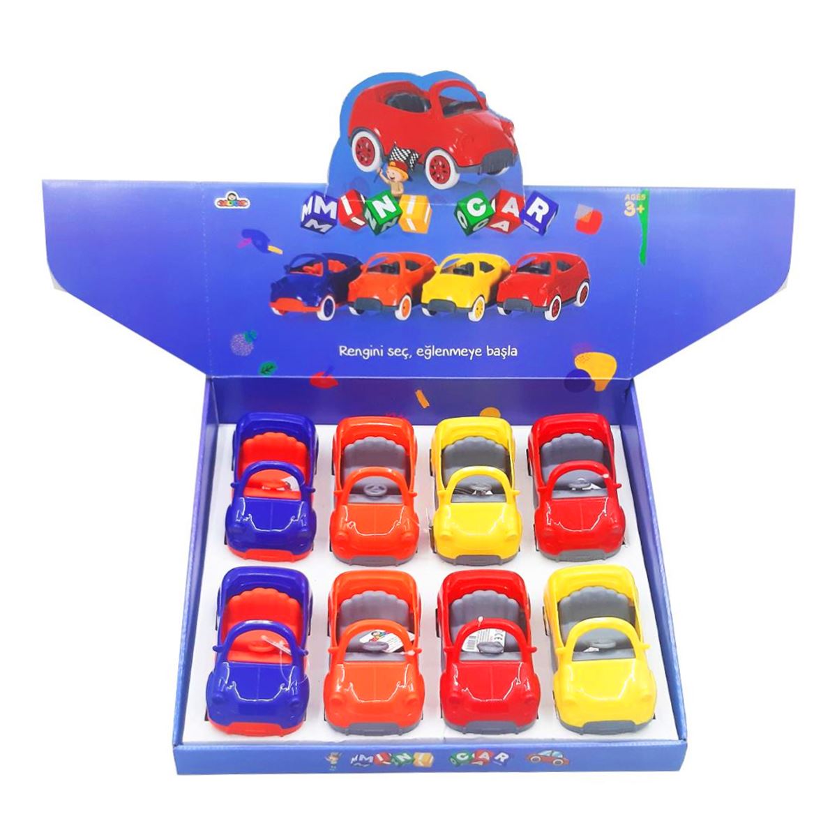 GALTOYS MİNİ CAR GLT-E409 SÜRTMELİ ARABA  8 Lİ 3+ 1
