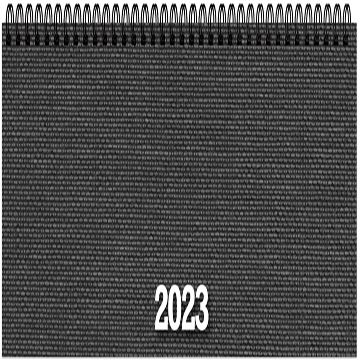 KESKİN MASA TAKVİMİ 2023 AJ-65 830091 12x33 SPİRALLİ HAFTALIK GRİ 1