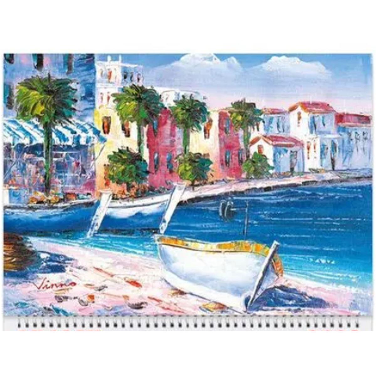 KESKİN DENİZCİ TAKVİMİ 2024 840429 SPİRALLİ JUMBO AKDENİZ 3 AYLIK 1