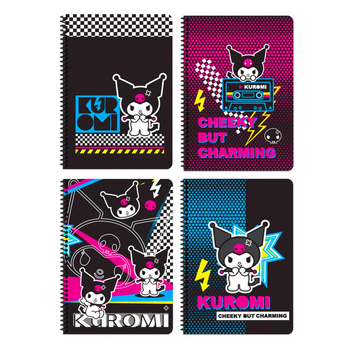 KUROMİ DEFTER A4 SPİRALLİ KARTON KAPAK 80 YP ÇİZGİLİ 380621-12 1