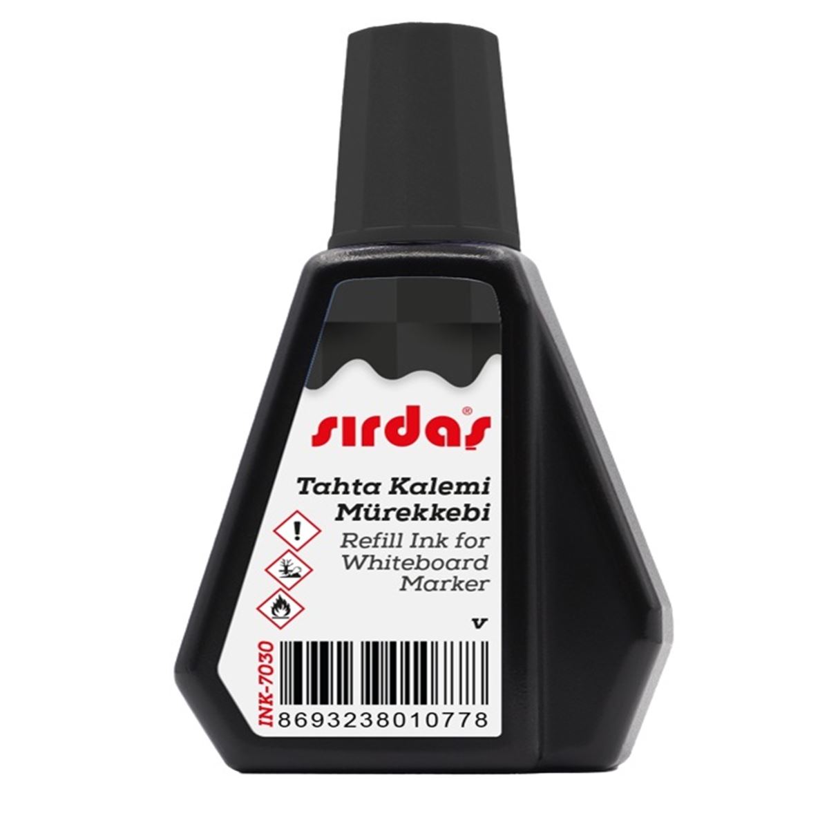 SIRDAŞ TAHTA KALEM MÜREKKEBİ SİYAH 28 ML 10 LU INK-7030 1