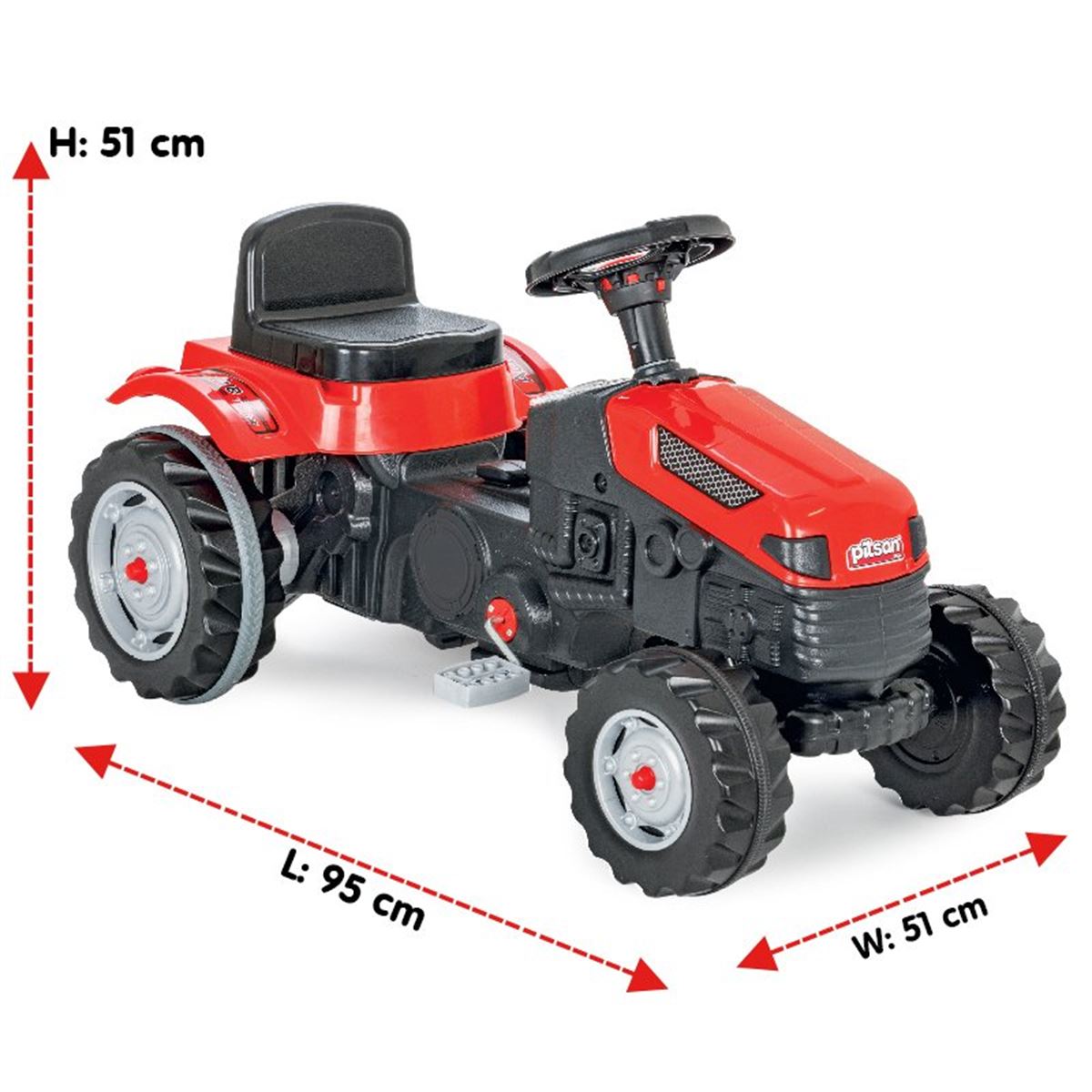 PİLSAN ACTİVE TRAKTÖR 07-314 PEDALLI YEŞİL 1