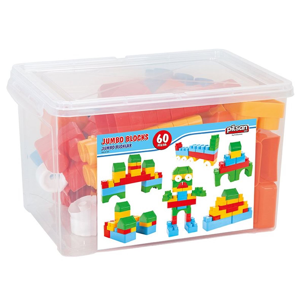 PİLSAN JUMBO BLOKLAR 03-227 60 PARÇA 12M+ 1