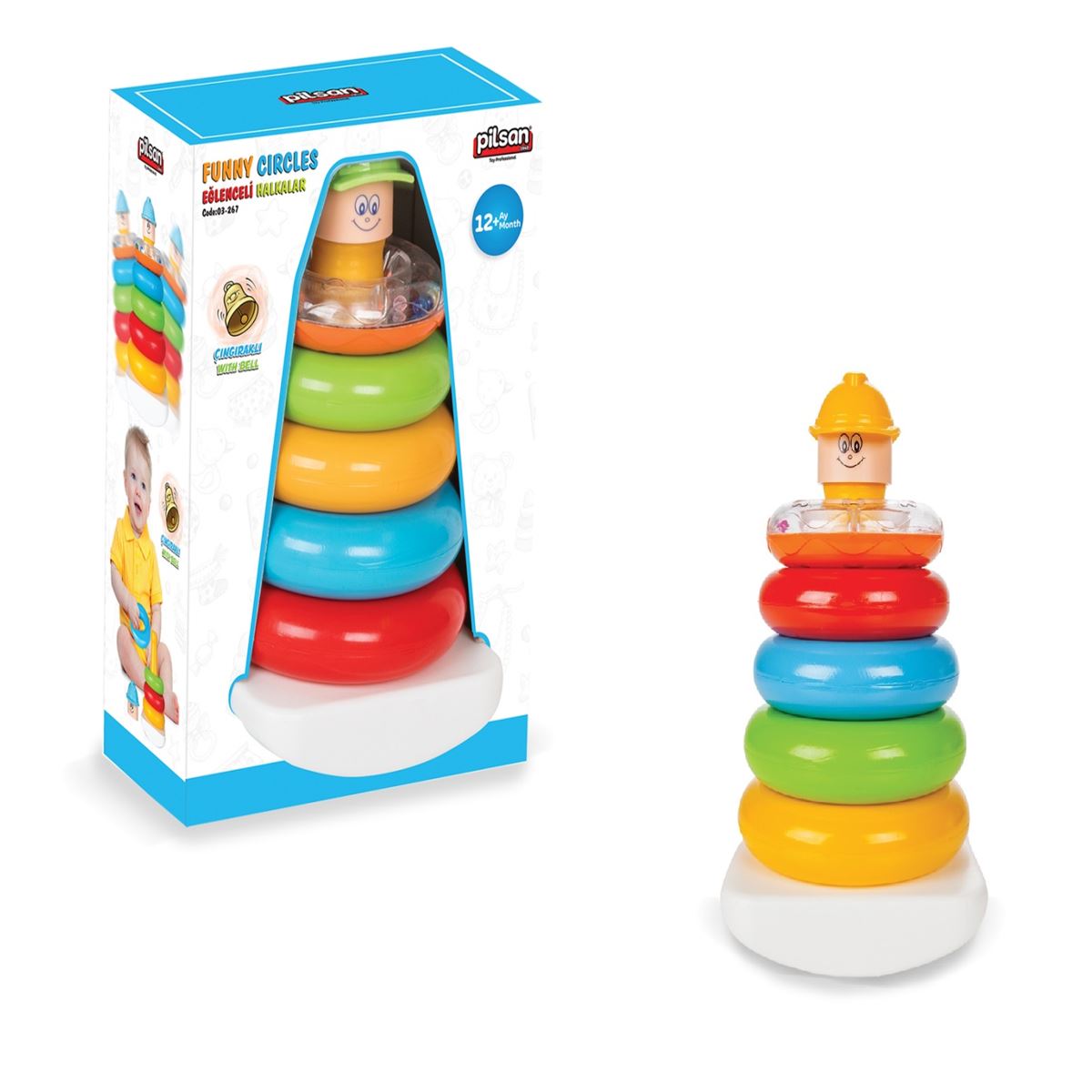 PİLSAN ÇINGIRAKLI WİTH BELL 03-267 EĞLENCELİ HALKALAR 12M+ 1