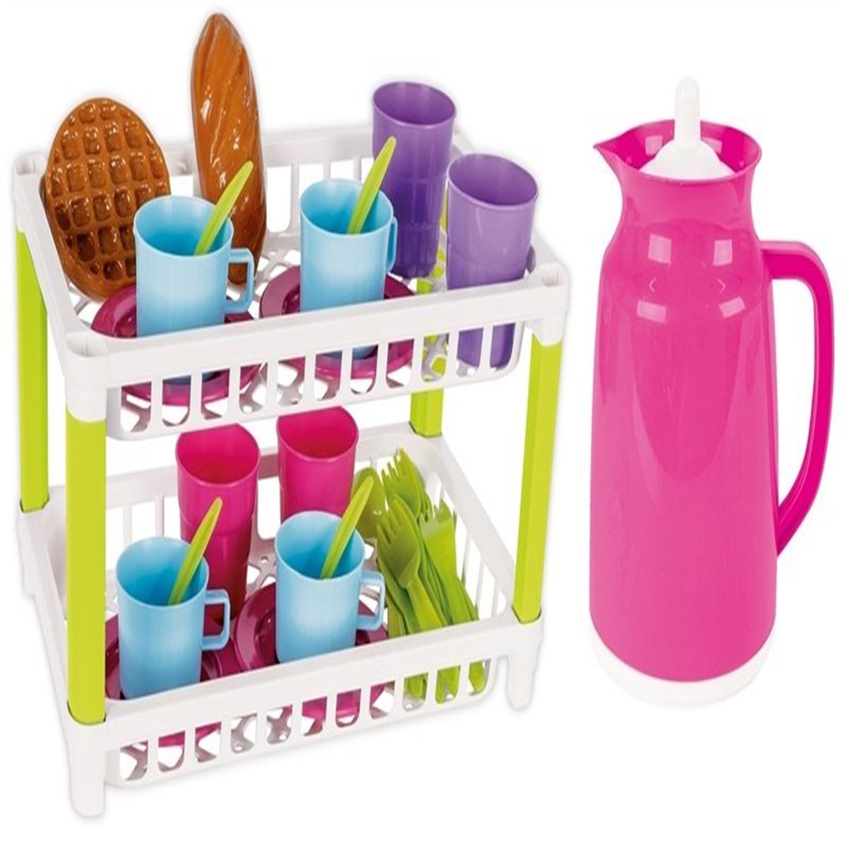 PİLSAN HAMARAT TWO TİER TEA 03-336 İKİ KATLI ÇAY SETİ 3+ 1