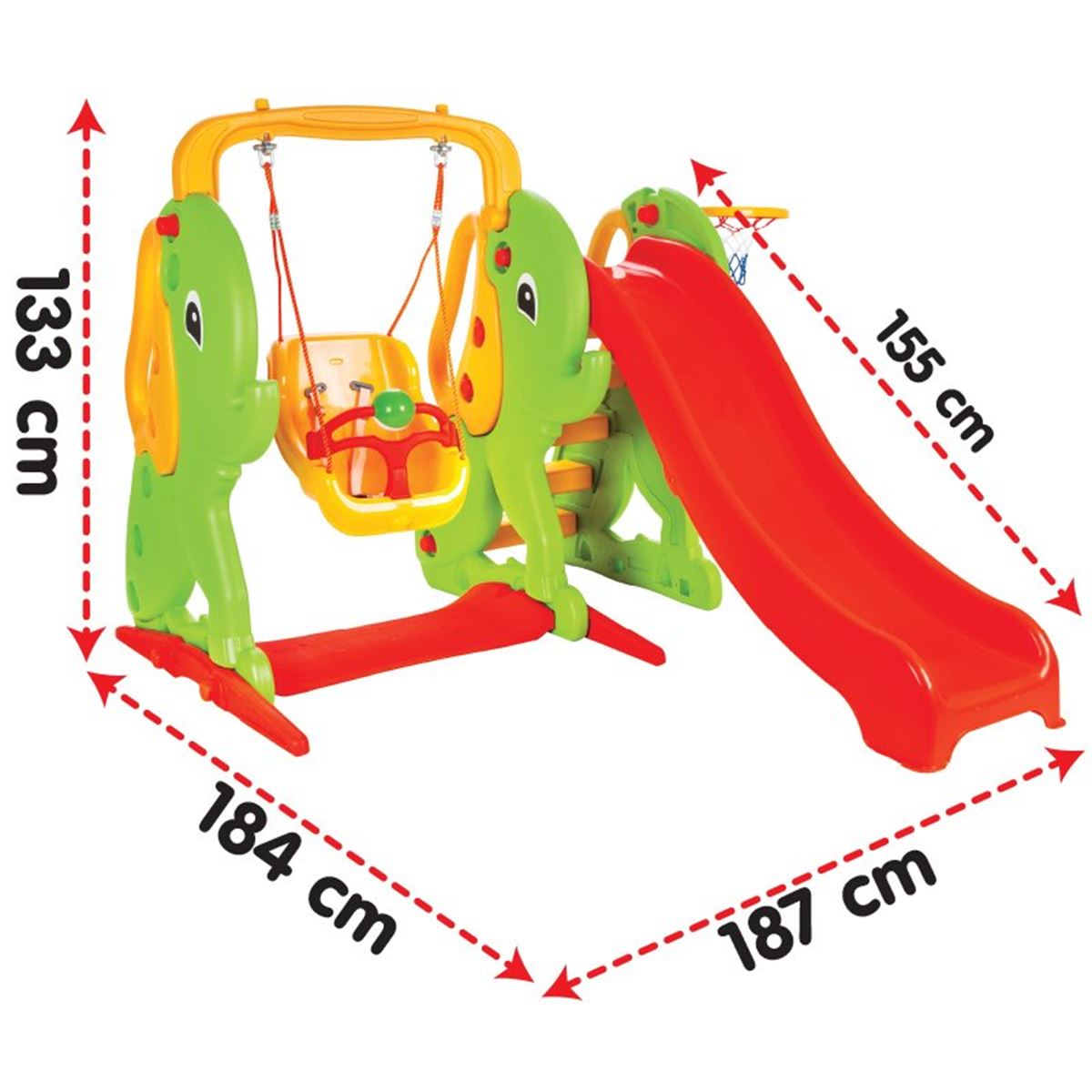 PİLSAN FİL KAYDIRAK-SALINCAK 06-161 SET 1