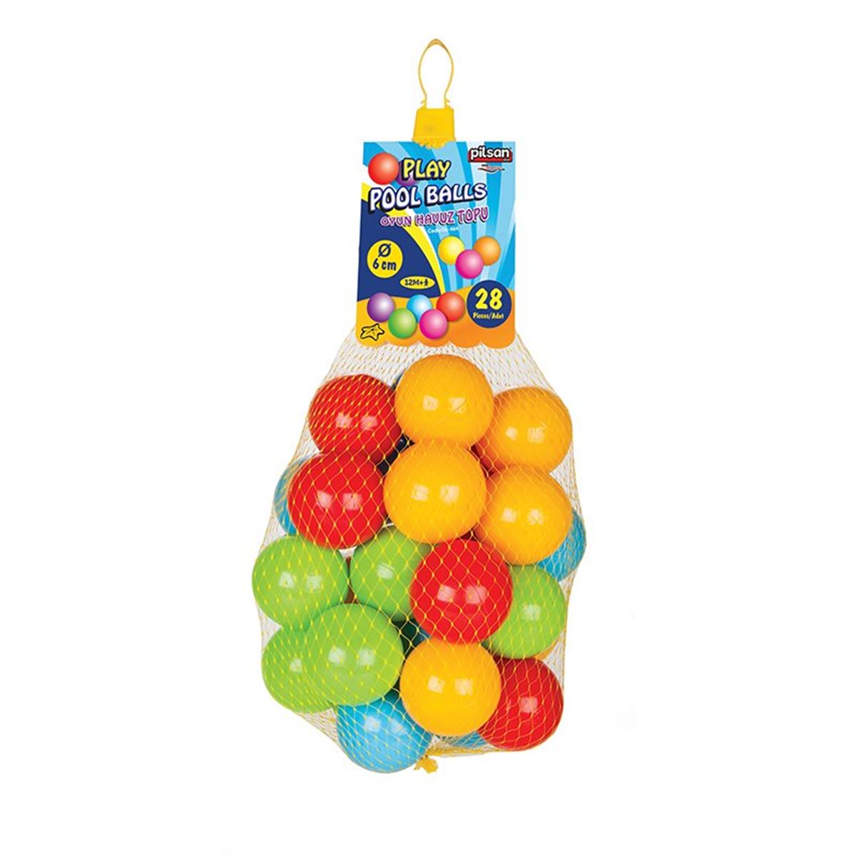 PİLSAN PLAY POOL BALLS 06-404 OYUN HAVUZU TOPLARI 28 Lİ 12M+ 1