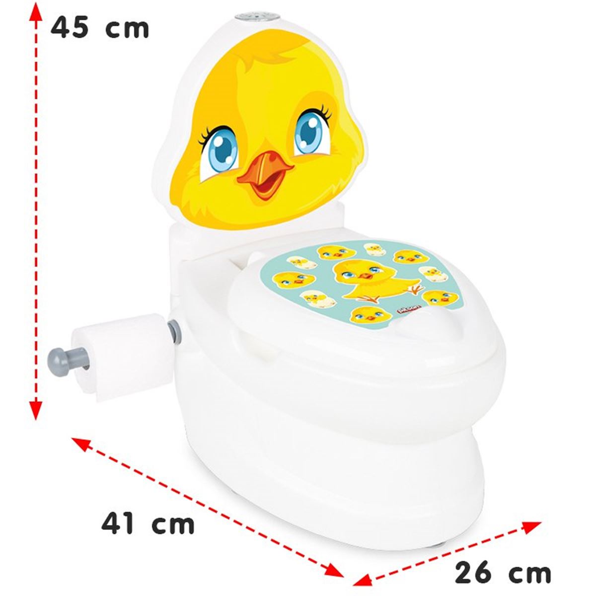 PİLSAN CİVCİV EDUCSTİONAL POTTY KLOZET 07-564 26X41X45 CM IŞIKLI SESLİ 18M+ 1