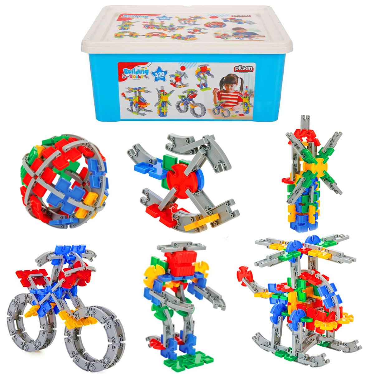 PİLSAN BUİLDİNG BLOCKS 03-508 320 PARÇA 3+ 1