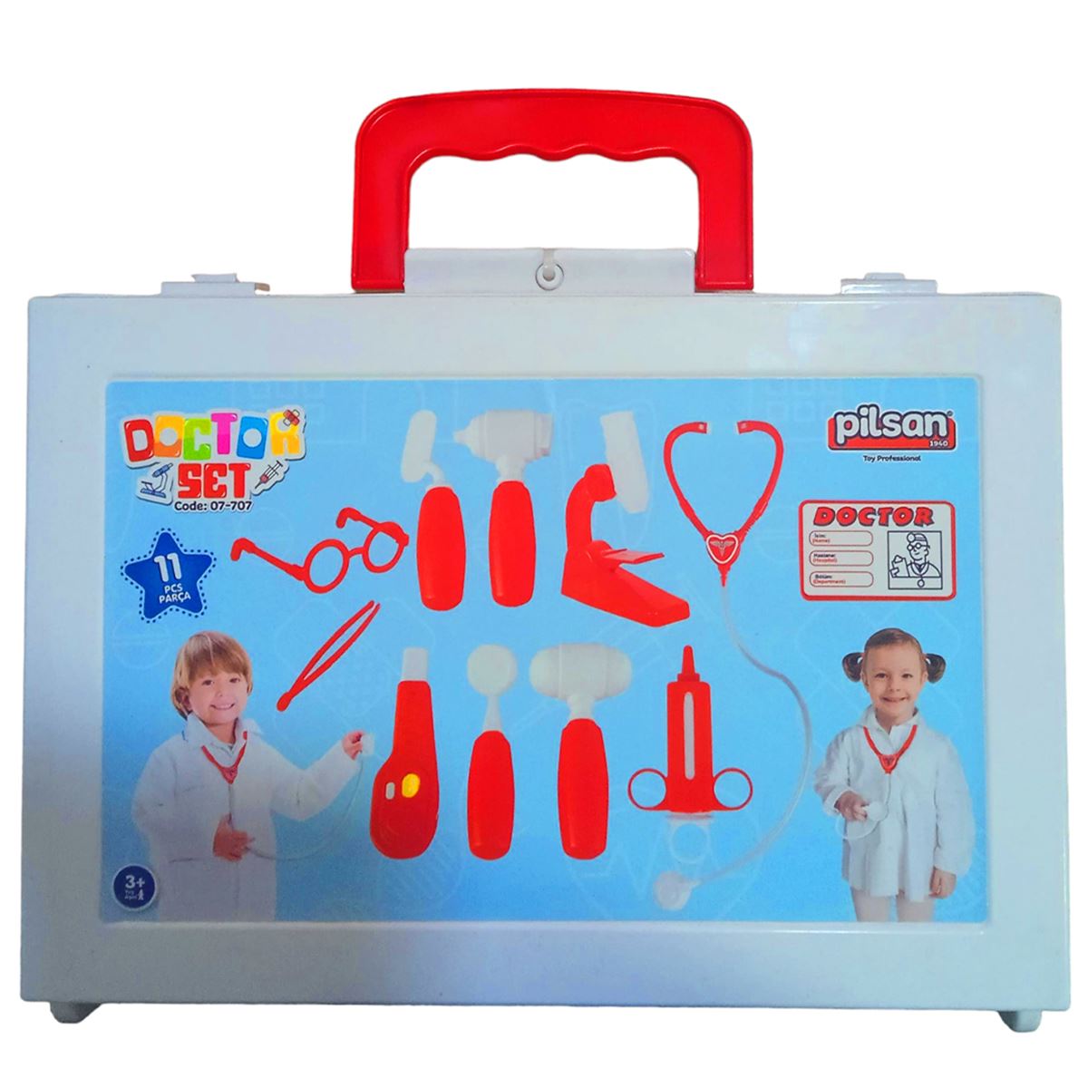PİLSAN ÇANTALI DOKTOR SETİ 03-310 11 PARÇA 3+ 1