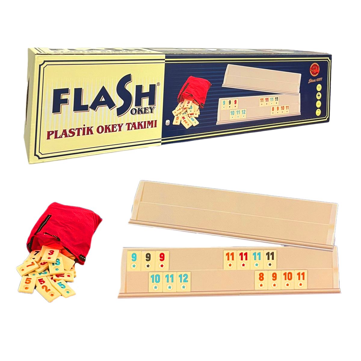 STAR FLASH OKEY TAKIMI 1010129 PLASTİK 14+ 1