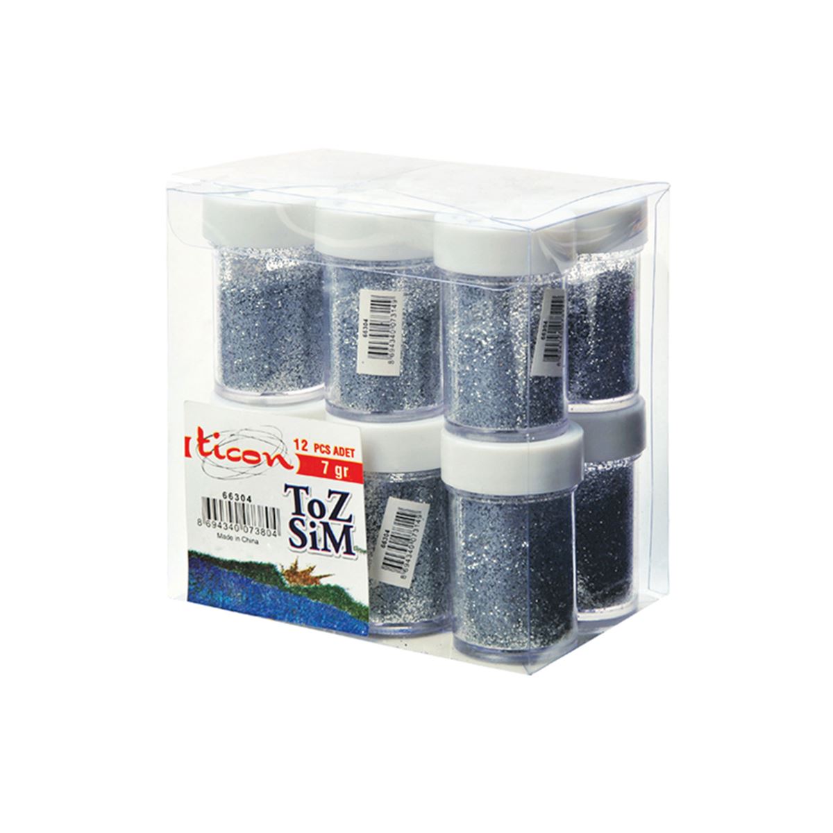 TİCON TOZ SİM TUZLUK 7 GR GÜMÜŞ 12 Lİ 66304 1