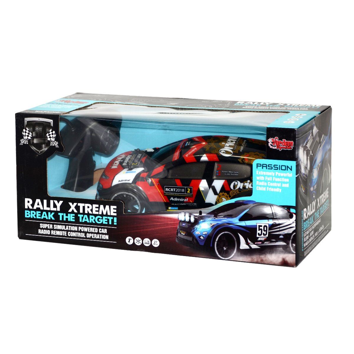 VARDEM KUMANDALI ARABA 96599 RALLY XTREME FONKSİYONLU PİLLİ 1:16 1