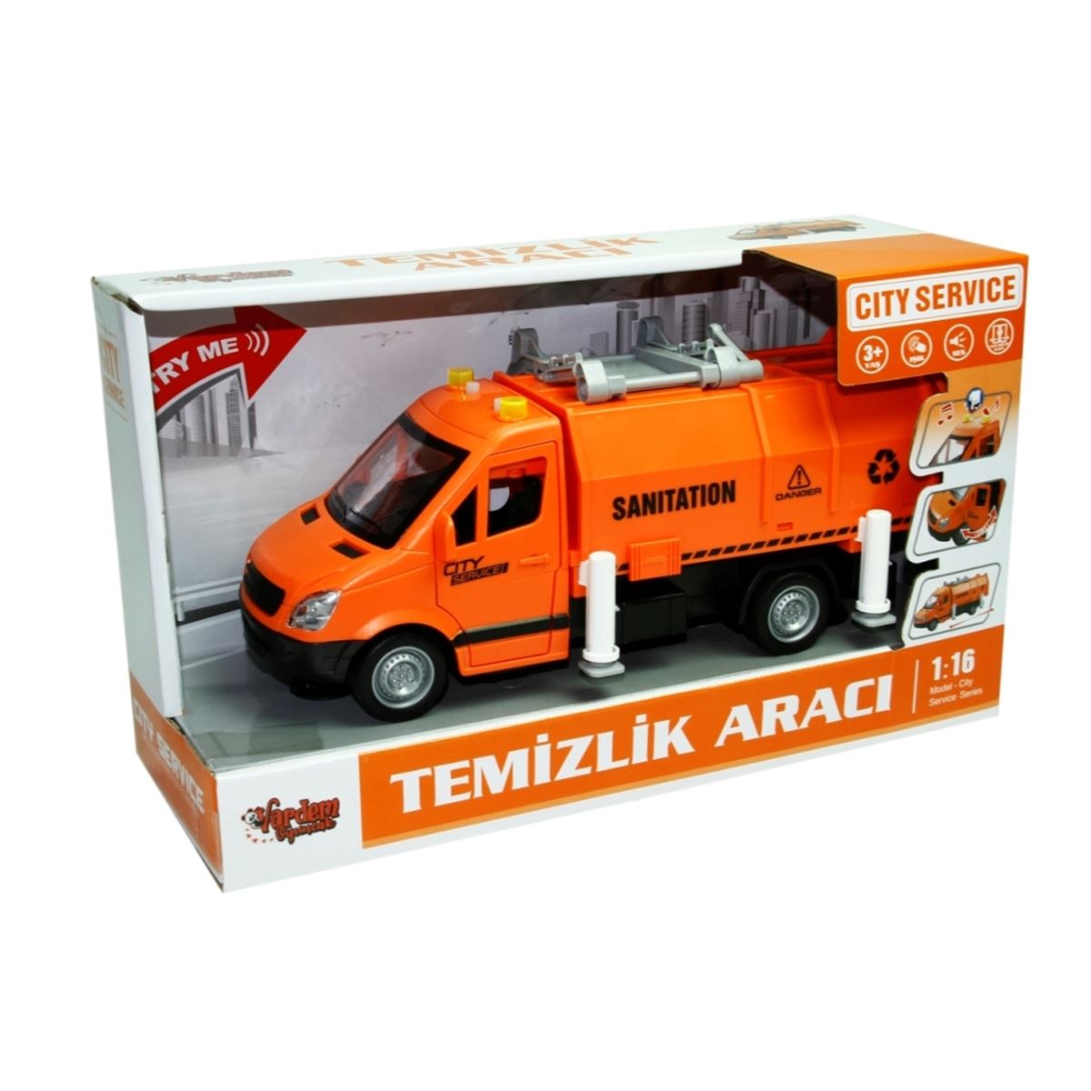 VARDEM WY592A/WY592B SÜRTMELİ SESLİ IŞIKLI TEMİZLİK ARACI 1