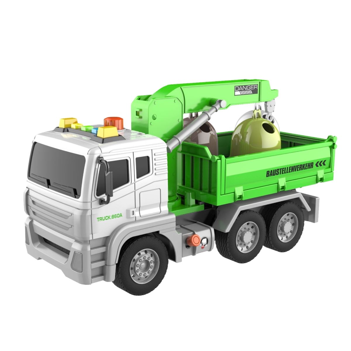 VARDEM SÜRTMELİ VİNÇ KAMYON WY813A-WY822A SESLİ IŞIKLI AKSESUARLI 3+ 1