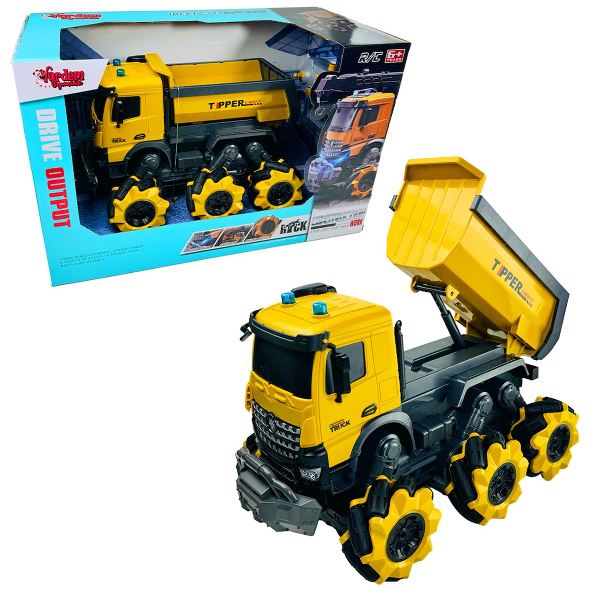 VARDEM KUMANDALI YJ-075-2 DAMPERLİ KAMYON ŞARJLI SESLİ IŞIKLI 2.4GHZ 1:14 6+ 1