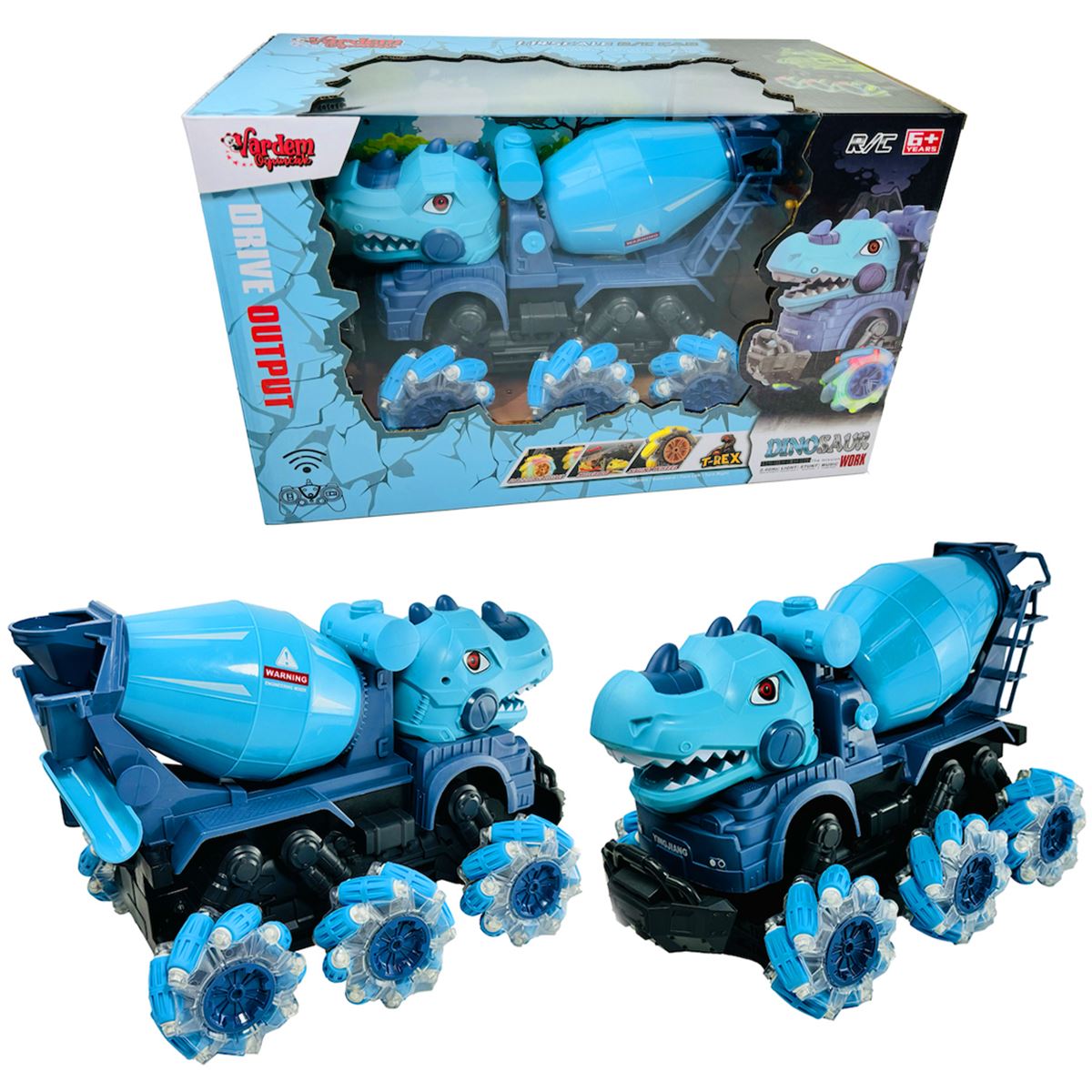 VARDEM KUMANDALI YJ-078-3 DİNOZOR MİKSER ŞARJLI SESLİ IŞIKLI 2.4GHZ 1:14 6+ 1