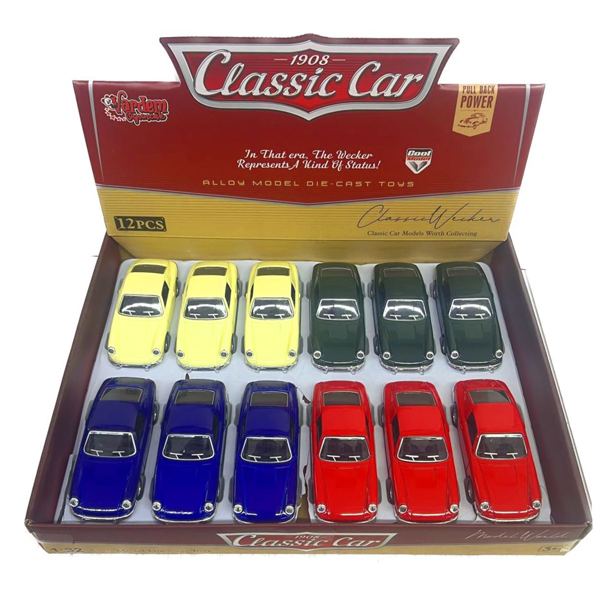 VARDEM ÇEK BIRAK ARABA 615-10B 11B 12B DİE CAST METAL AÇILIR KAPI 1:36 12 Lİ 3+ 1