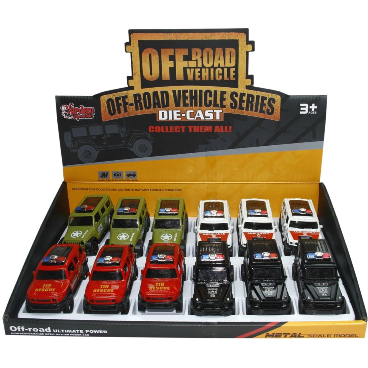 VARDEM ÇEK BIRAK İLK YARDIM JEEP A5-122 DİE CAST 1:39 3+ 1