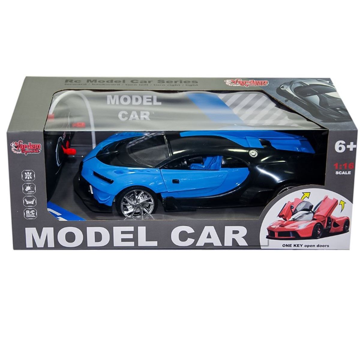 VARDEM KUMANDALI MODEL CAR CD1610A SPOR ARABA IŞIKLI 1:16 6+ 1