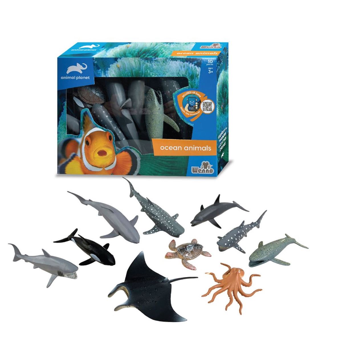 ANİMAL PLANET D5802 OKYANUS HAYVANLARI 10 PRÇ 3+ 1