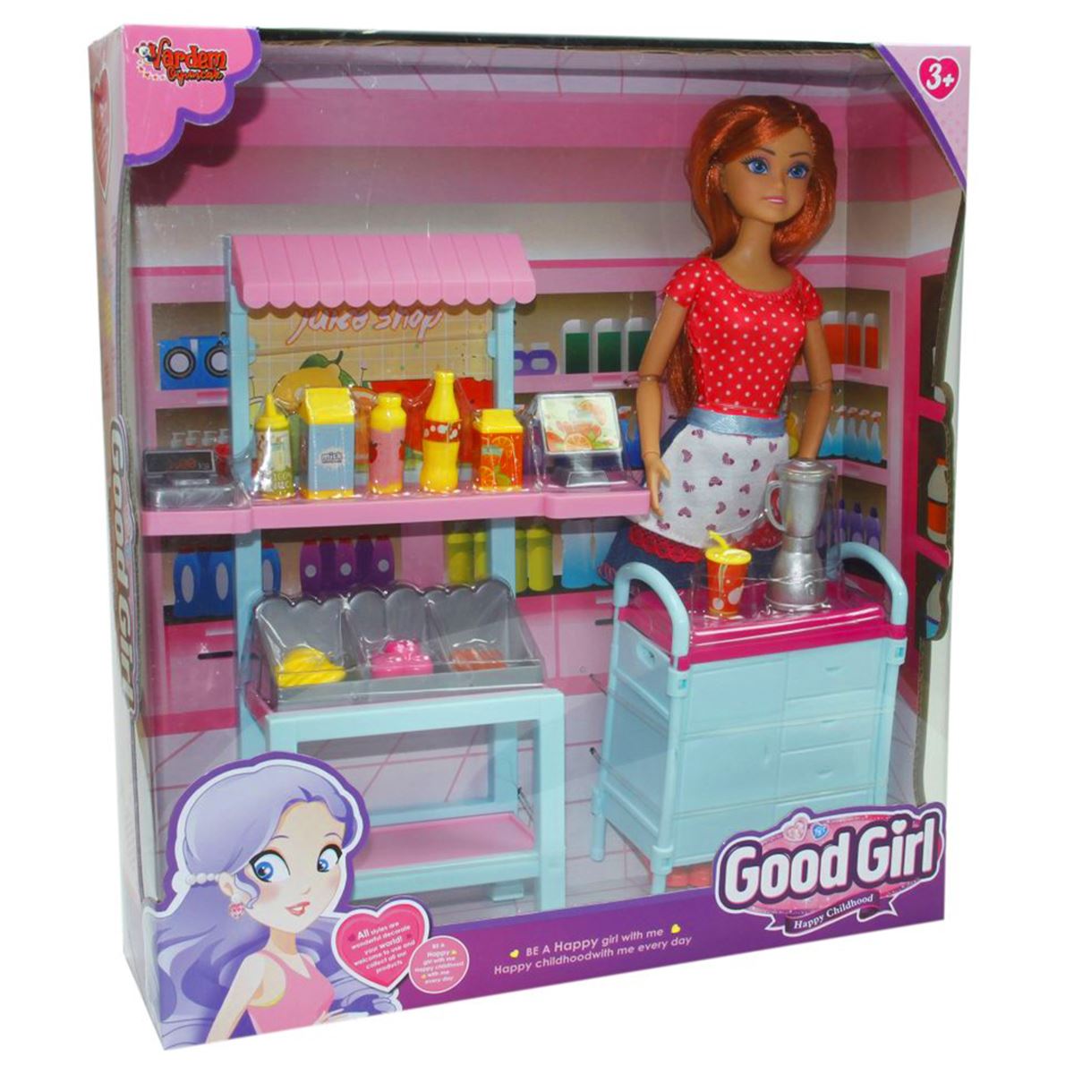 VARDEM GOOG GİRL 115120 KAFE İŞLETMECİSİ BEBEK AKSESUARLI 29 CM 3+ 1