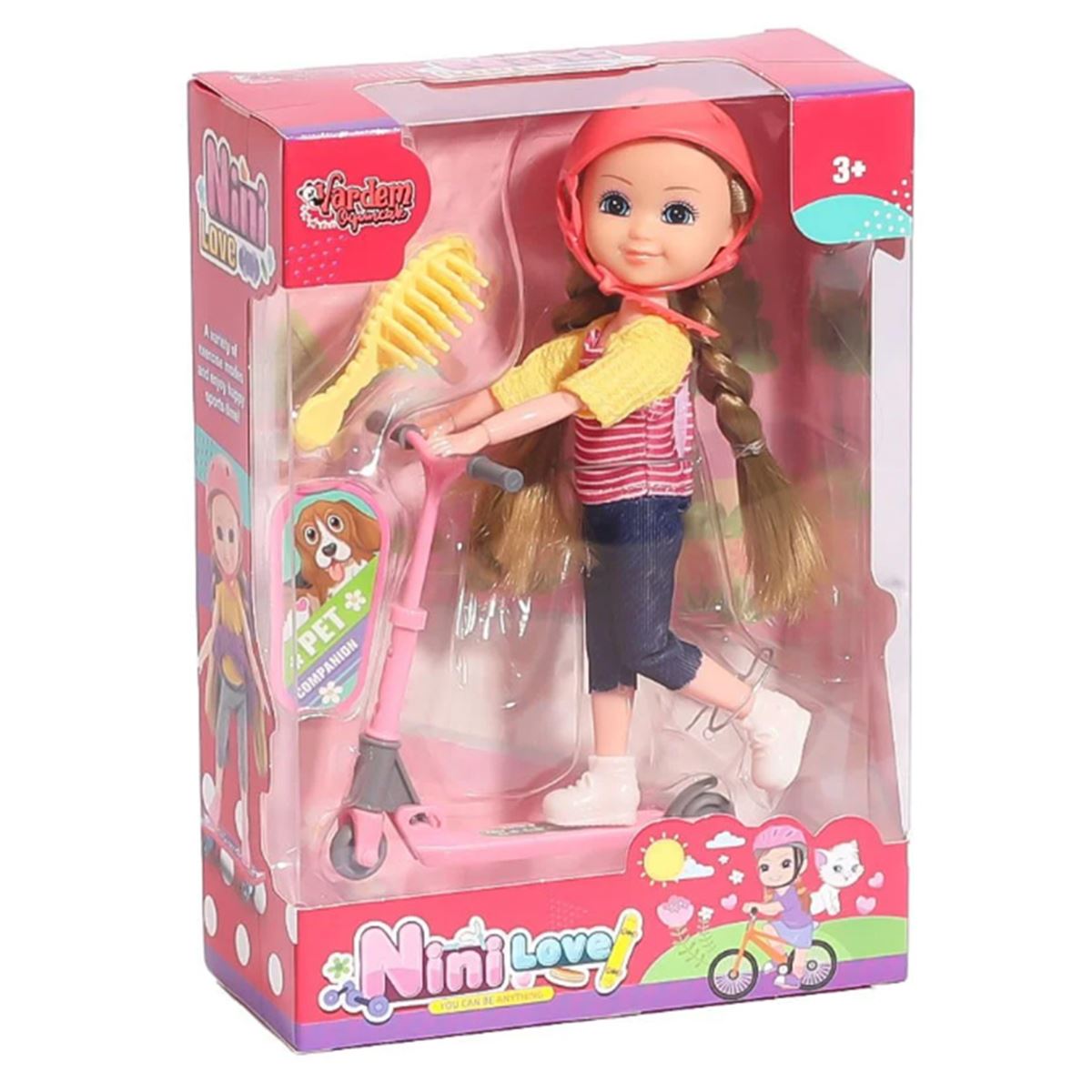 VARDEM NİNİ LOVE 55836 SPORCU BEBEK BİSİKLET KAYKAY SCOOTER 3+ 1